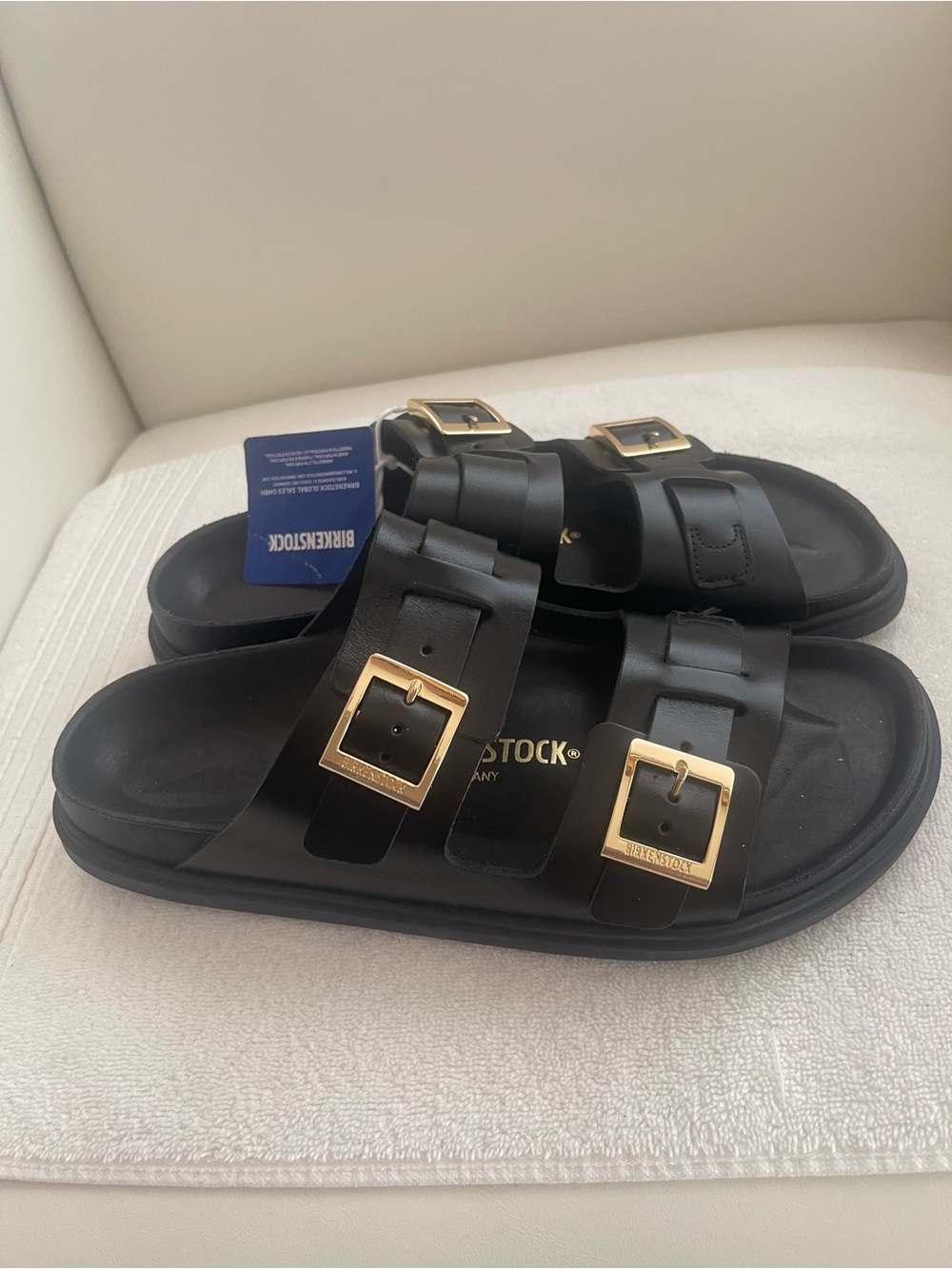 NWT BIRKENSTOCK St. Barths Natural Leather Sandals - Picture 7 of 12